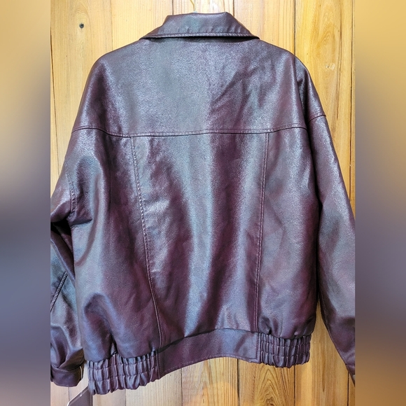 Miss Posh Women's Deep Burgundy Bomber Jacket - Picture 4 of 16